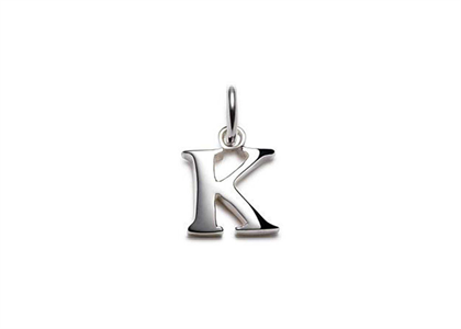 Rhodium Plated | Alphabet Pendants